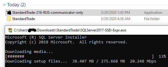 Загрузка MS SQL